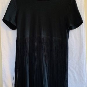 Catherine Malandrino T shirt Dress with fringe